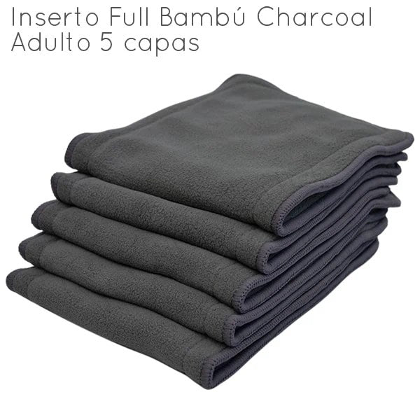 Inserto Bambú Charcoal Full 5 capas Adulto
