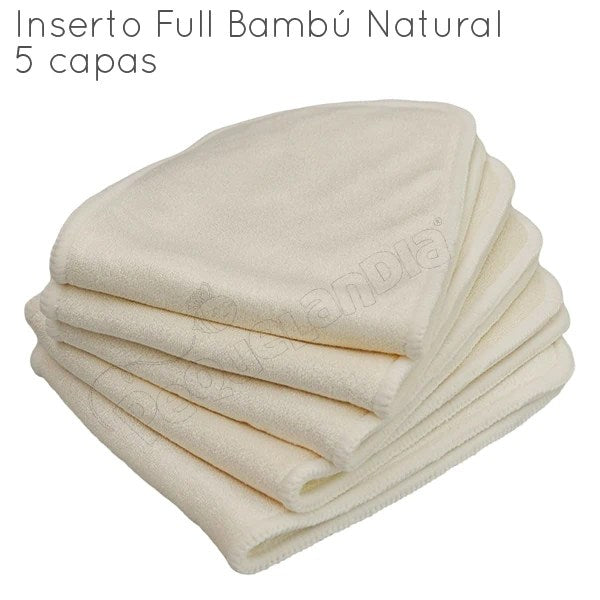 Inserto Bambú Natural 5 capas