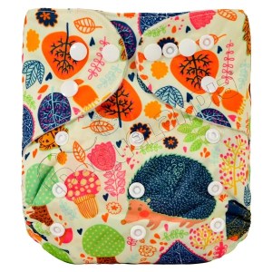 Pañal de Tela Ecológico – Puercoespin Con Hojas