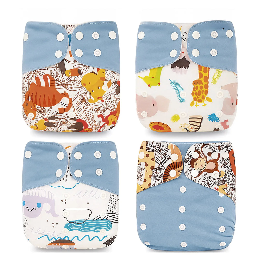 Pack 4 Pañales Happy Flute Animalitos – Unitalla