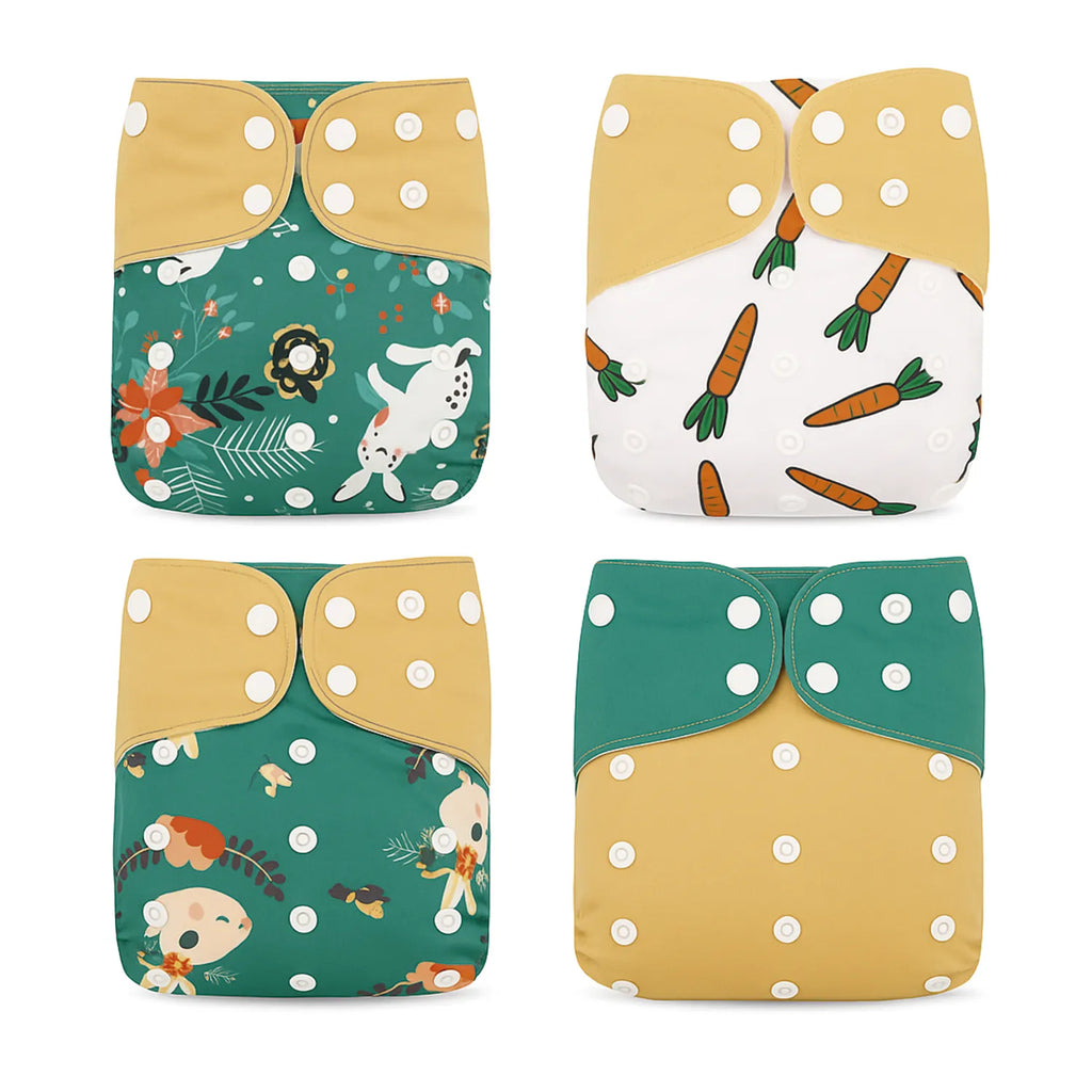 Pack 4 Pañales Happy Flute Zanahoria – Unitalla