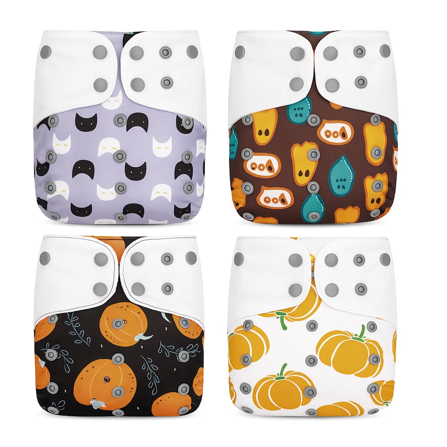 Pack 4 Pañales Happy Flute Calabazas – Unitalla