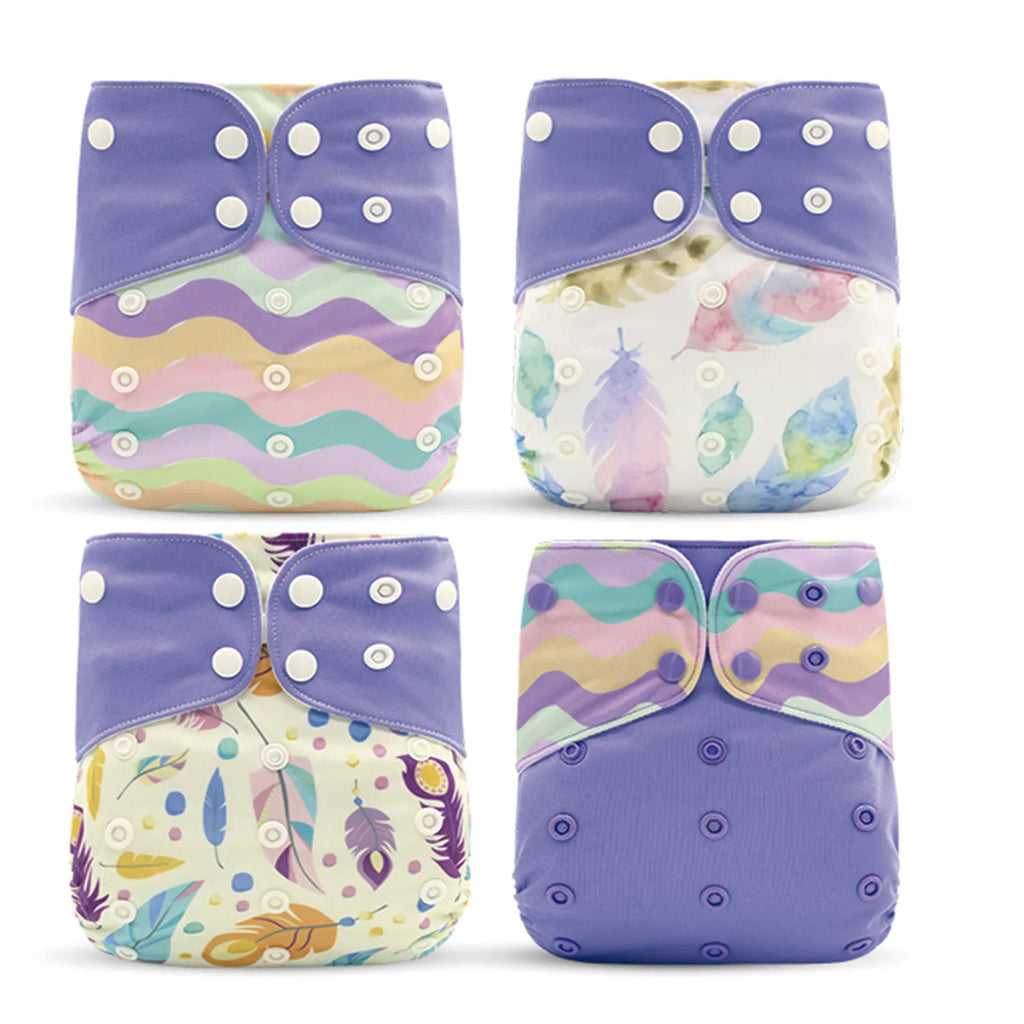 Pack 4 Pañales Happy Flute Plumas – Unitalla