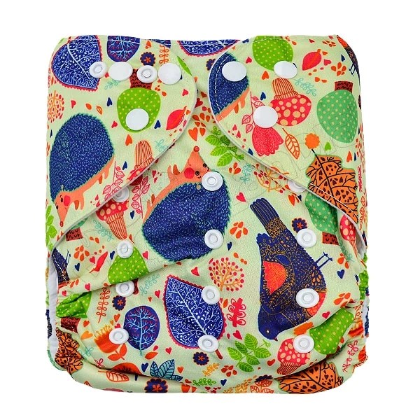 Pañal Ecológico XL Puercoespin Con Hojas