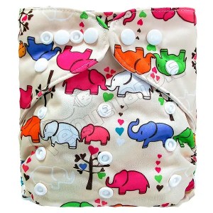 Pañal de Tela Ecológico – Elefante Familia