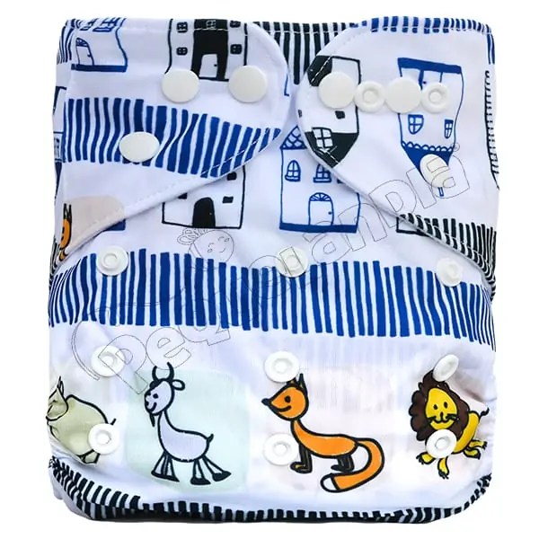 Pañal de Tela Ecológico – Animalitos Y Casitas