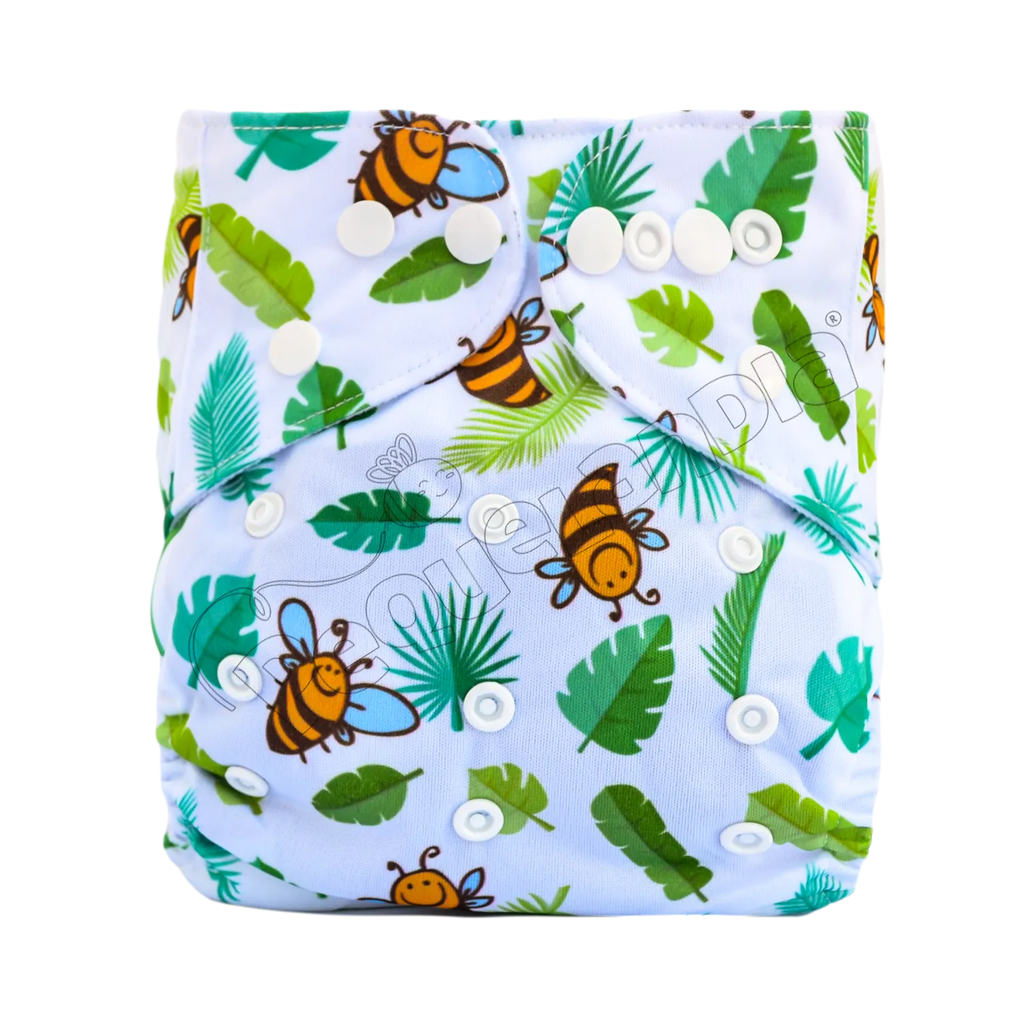 Pañal de Tela Ecológico – Abejita Y Hojas