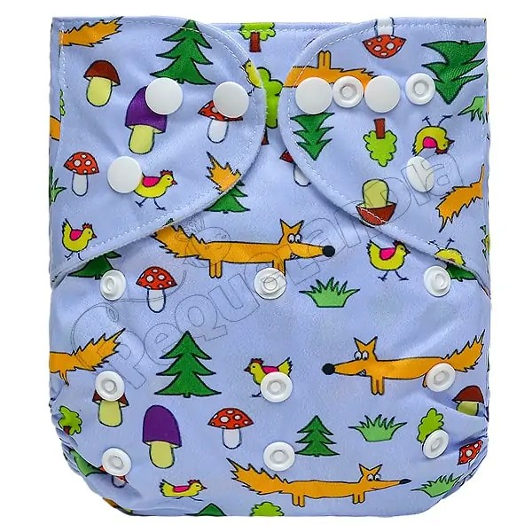 Pañal de Tela Ecológico – Zorros Y Pollitos
