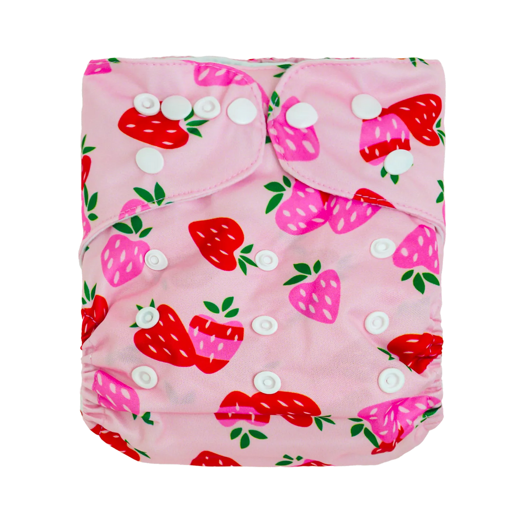Pañal de Tela Ecológico – Frutilla Rosa