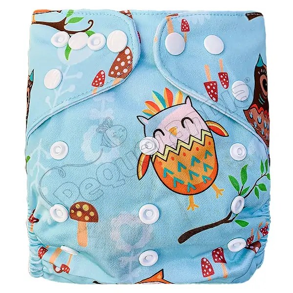 Pañal de Tela Ecológico – Buhos Con Setas