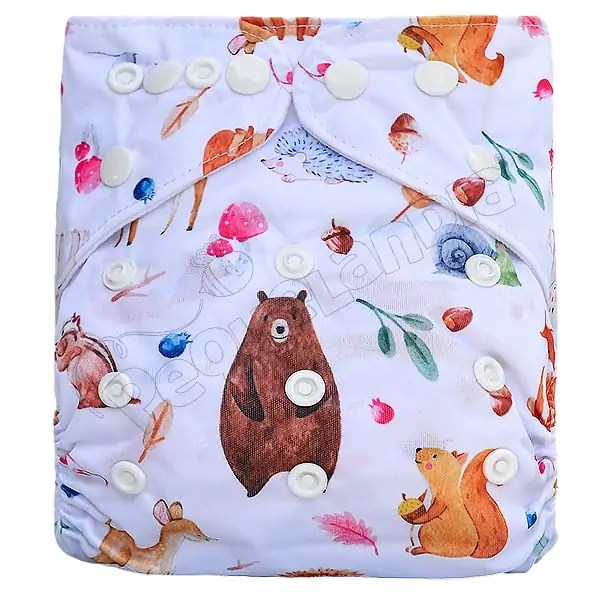Pañal de Tela Ecológico – Animalitos Del Bosque