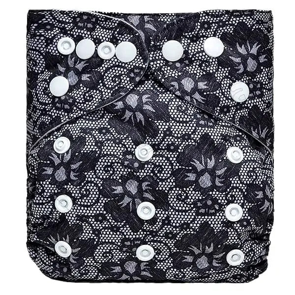 Pañal de Tela Ecológico – Encaje Negro