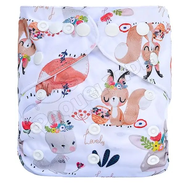 Pañal de Tela Ecológico – Animalitos Encantados