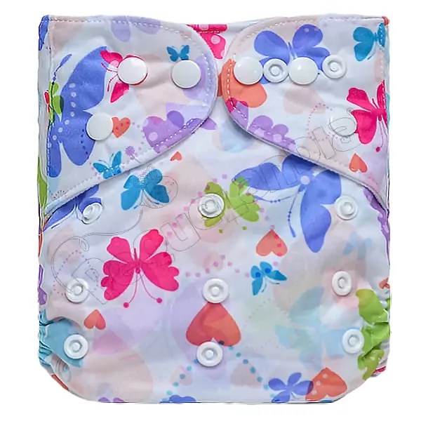 Pañal de Tela Ecológico – Mariposas Romaticas