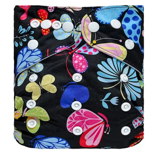 Pañal de Tela Ecológico – Mariposa Diseno Color