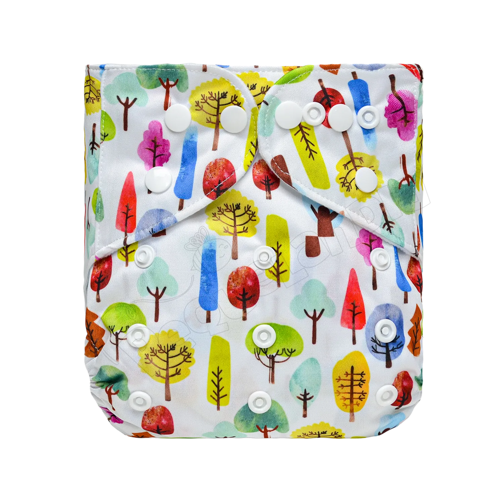 Pañal de Tela Ecológico – Arboles Colores