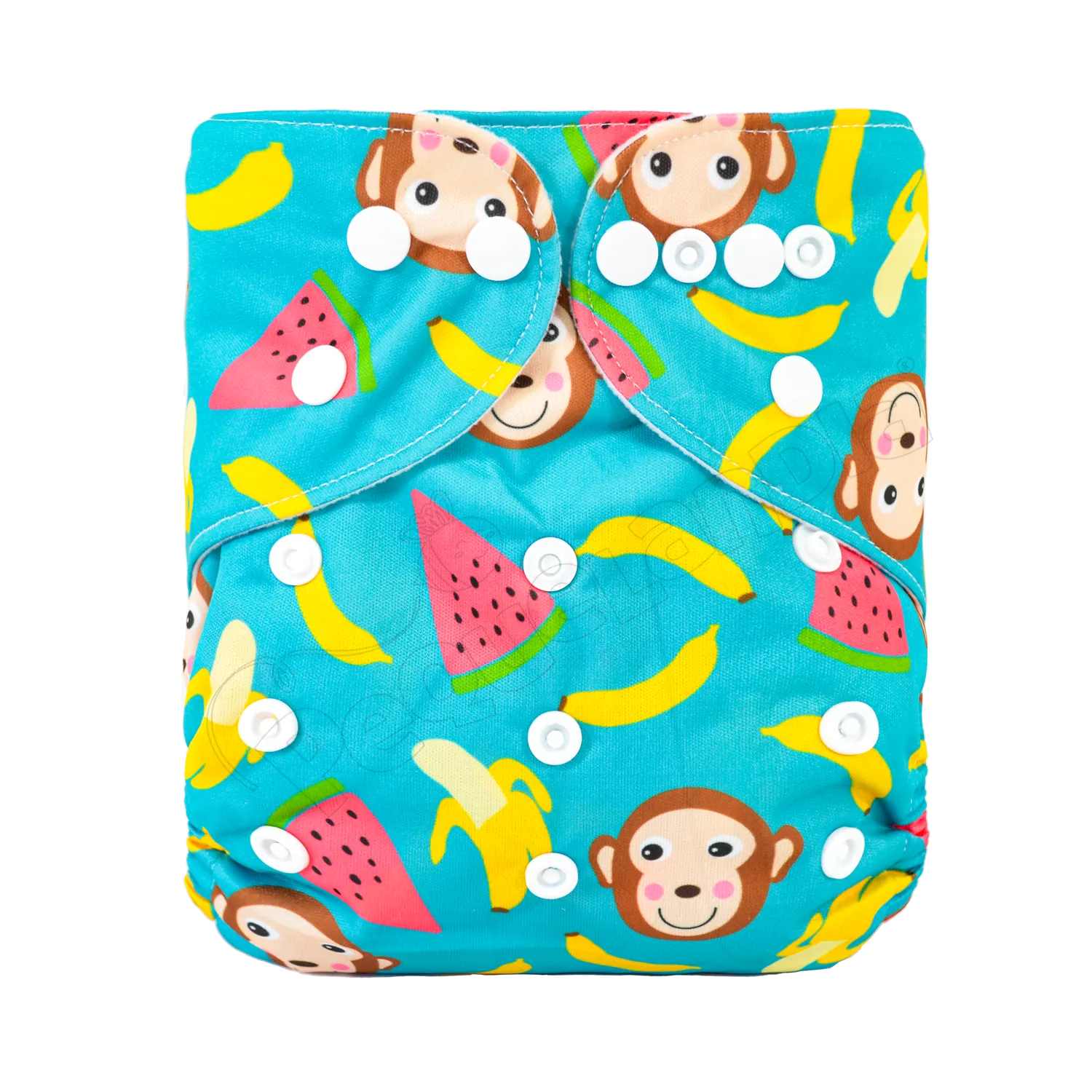 Pañal de Tela Ecológico – Monito Con Frutas