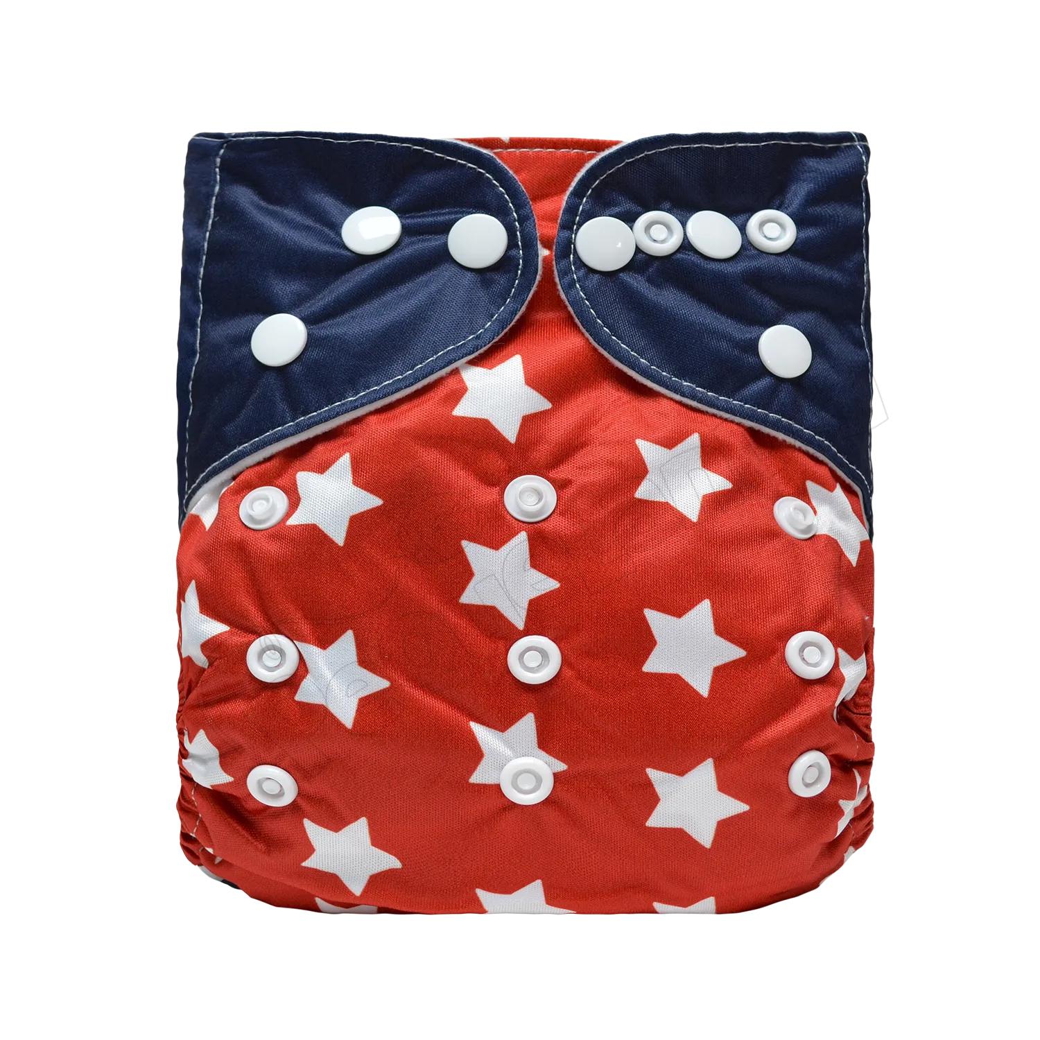 Pañal de Tela Ecológico – Estrellas Blancas Bicolor
