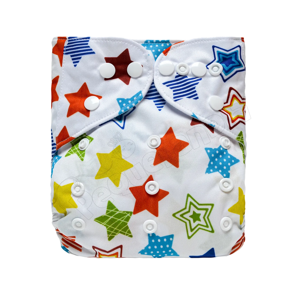 Pañal de Tela Ecológico – Estrellas Colores