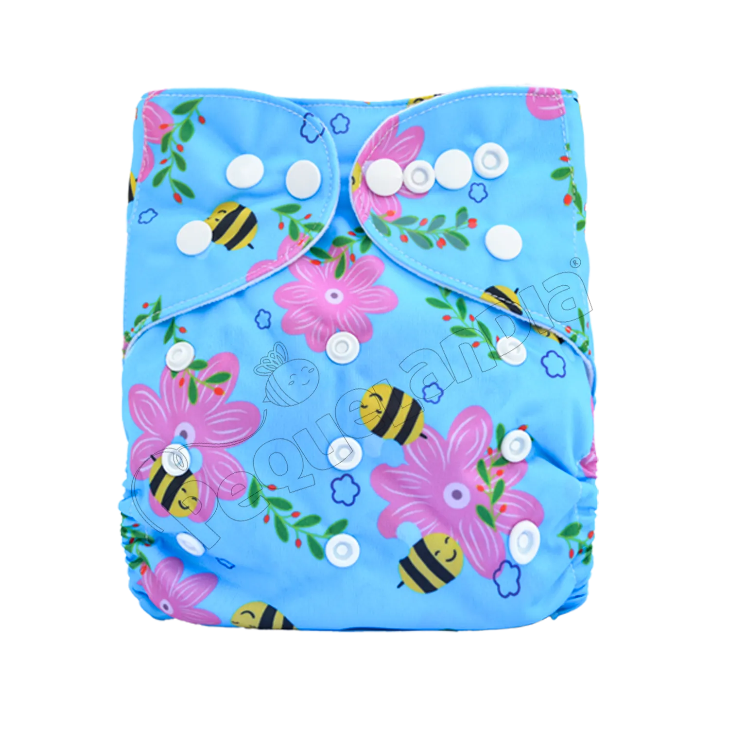 Pañal de Tela Ecológico – Abeja Con Flor