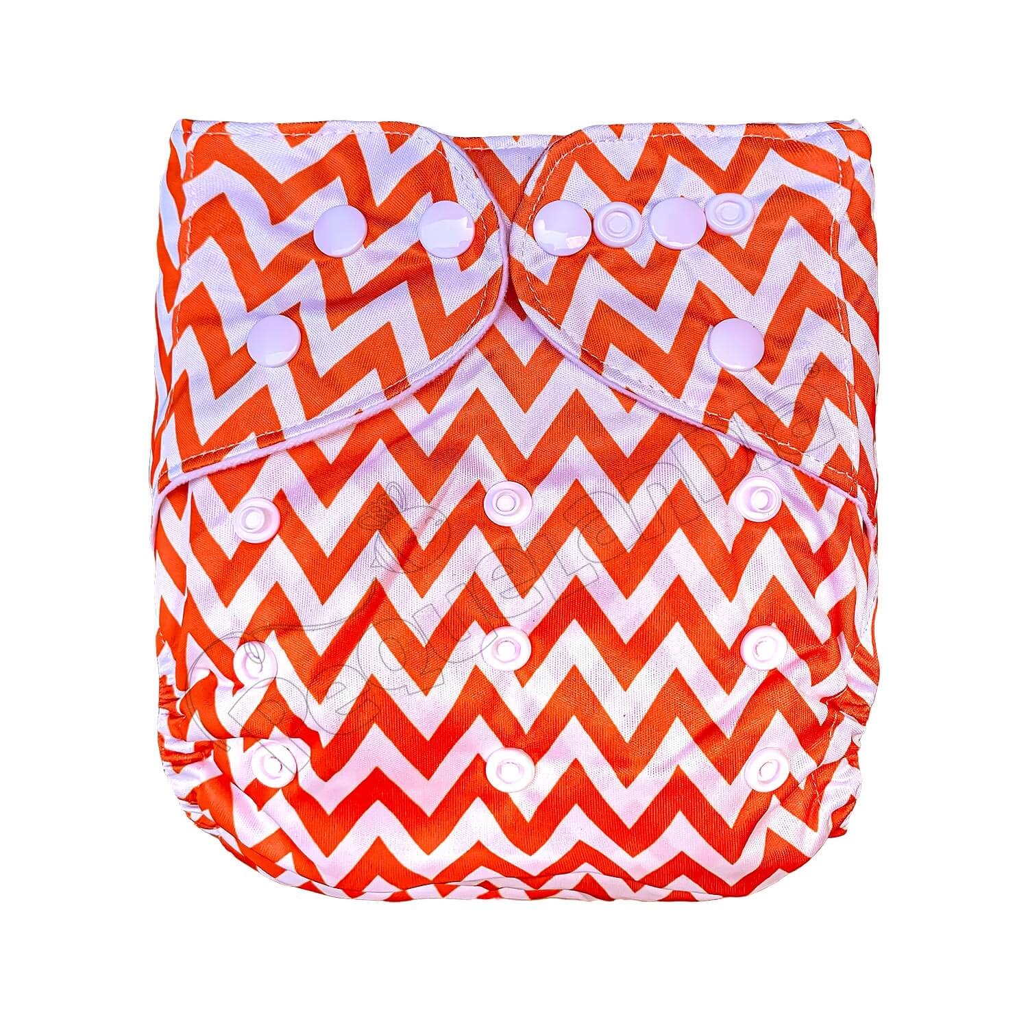 Pañal de Tela Ecológico – Zigzag Naranjo