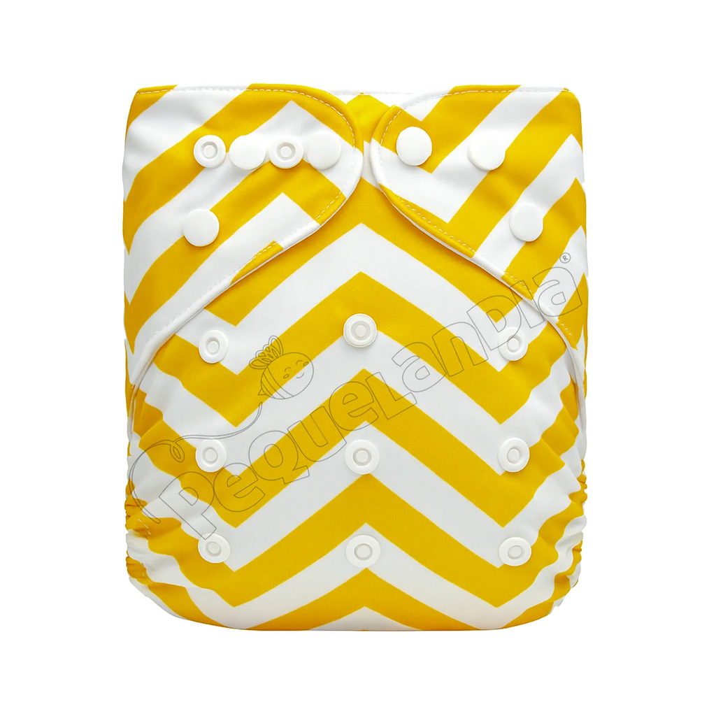 Pañal de Tela Ecológico – Zigzag Amarillo