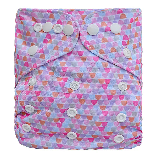 Pañal de Tela Ecológico – Guirnaldas Rosa