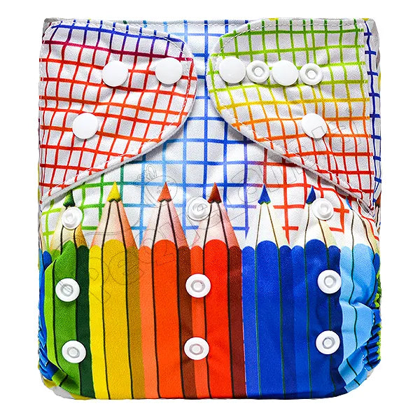 Pañal de Tela Ecológico – Lapices Colores