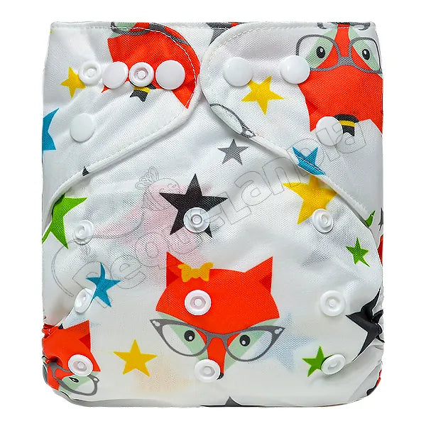 Pañal de Tela Ecológico – Zorrito Con Estrellas