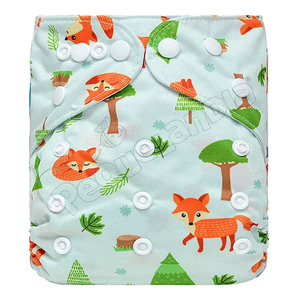 Pañal de Tela Ecológico – Zorrito Con Arboles