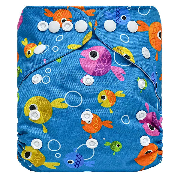 Pañal de Tela Ecológico – Peces Colores