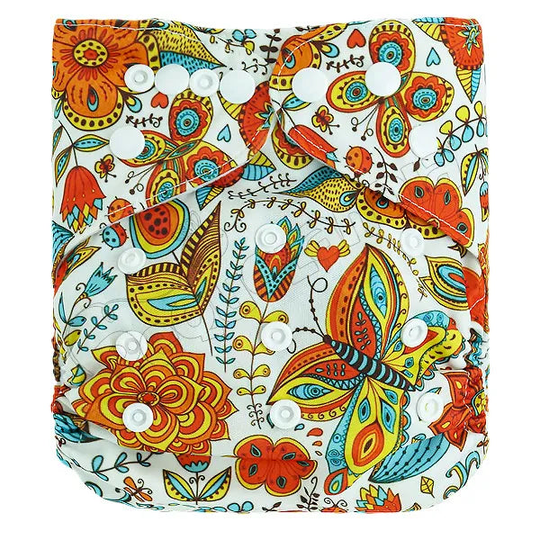 Pañal de Tela Ecológico – Mariposas Mandala