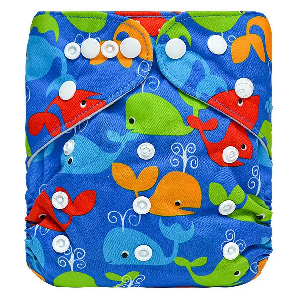 Pañal de Tela Ecológico – Ballenitas Colores