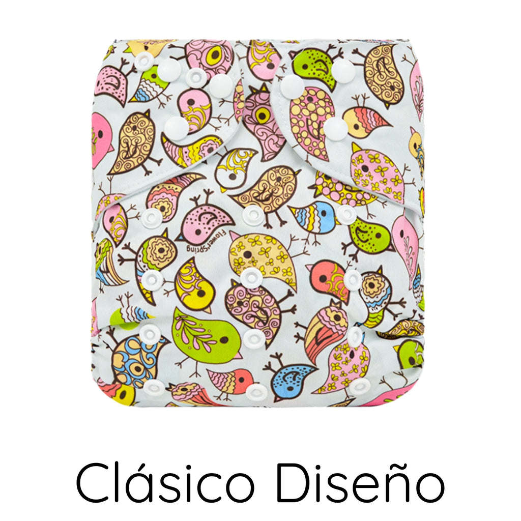 Pañal clásico diseño de tela reutilizable Pequelandia