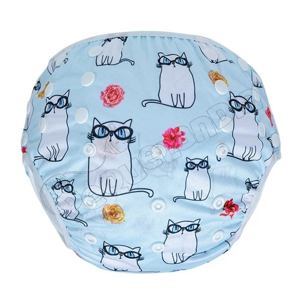 Pañal Natación large Gata Con Lentes