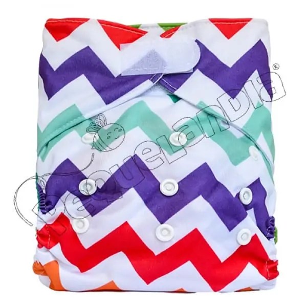Pañal Ecológico con Velcro Zigzag Colores
