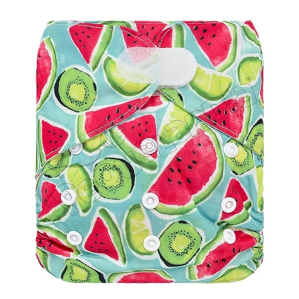 Pañal Ecológico con Velcro Sandía Kiwi