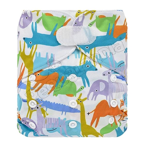 Pañal Ecológico con Velcro Camello y amigos