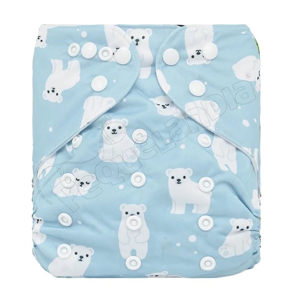 Pañal Ecológico XL Osito Polar Celeste