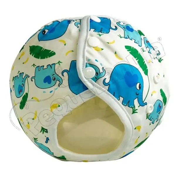 Training Pants Ajustable Elefante Azul Con Hojas