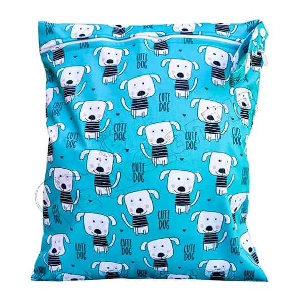 Wetbag Diseño Perrito Blanco