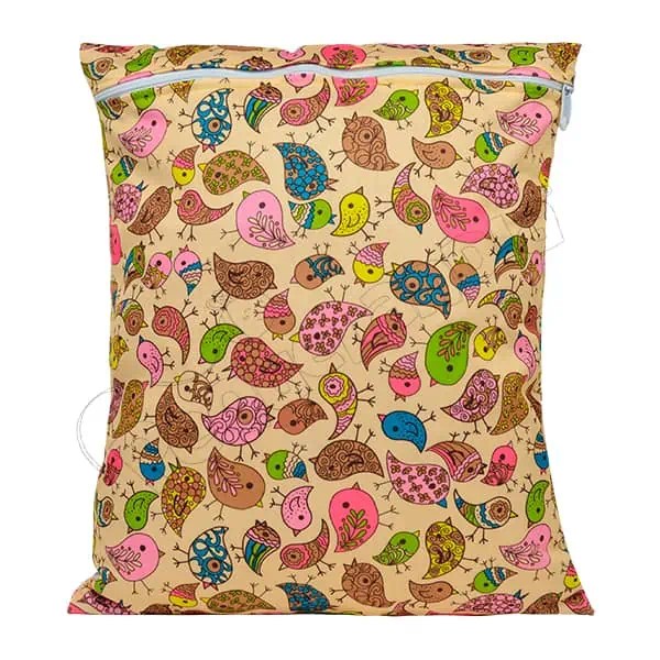 Wetbag Diseño Pajarito Diseño Fondo Beige