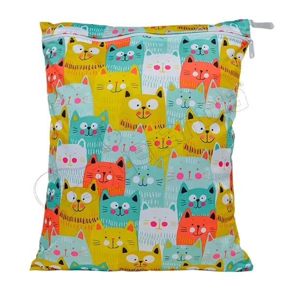 Wetbag Diseño Gatos Colores