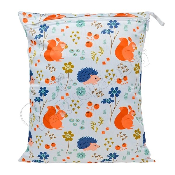 Wetbag Diseño Puercoespín y Ardilla