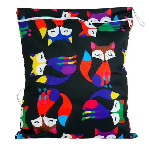 Wetbag Diseño Zorrito fondo Negro