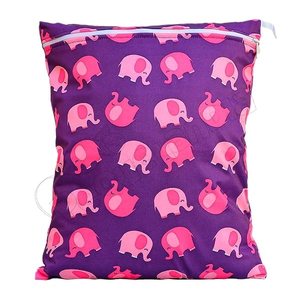 Wetbag Diseño Elefanta Fucsia