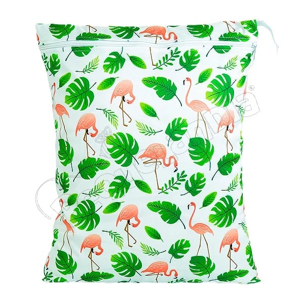 Wetbag Diseño Flamenco con Hojas