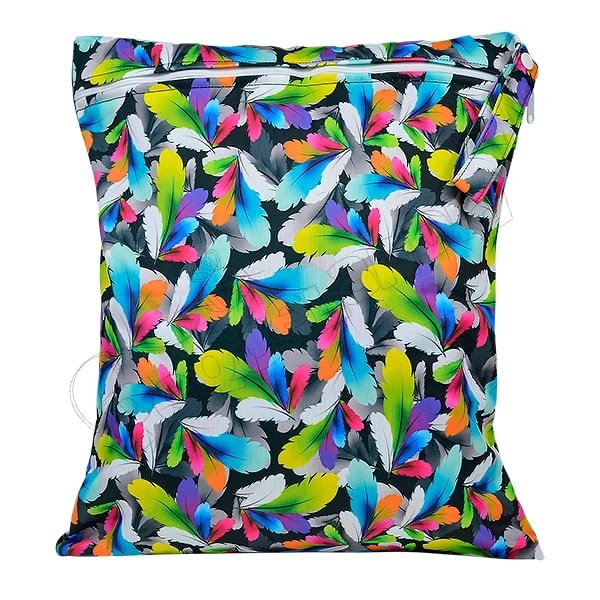 Wetbag Diseño Plumas Multicolores