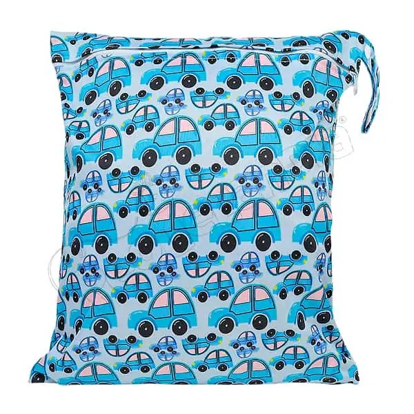 Wetbag Diseño Autos Celeste